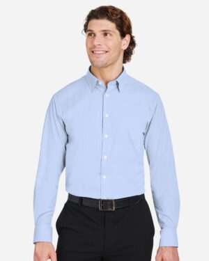 Devon & Jones Men's CrownLux Performance® Microstripe Dress Shirt - Image 4