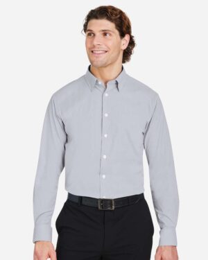 Devon & Jones Men's CrownLux Performance® Microstripe Dress Shirt - Image 10