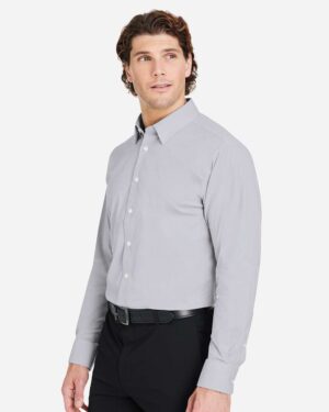 Devon & Jones Men's CrownLux Performance® Microstripe Dress Shirt - Image 11