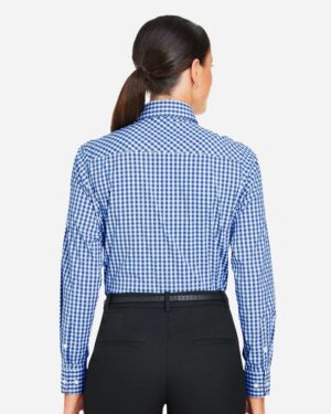 Devon & Jones Women's CrownLux Performance® Gingham Dress Shirt - Image 6