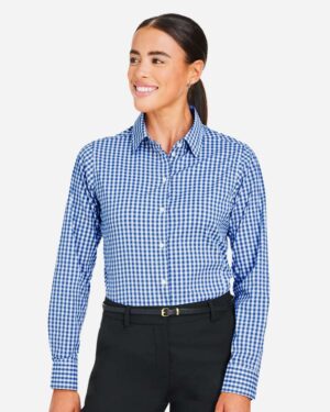 Devon & Jones Women's CrownLux Performance® Gingham Dress Shirt - Image 4