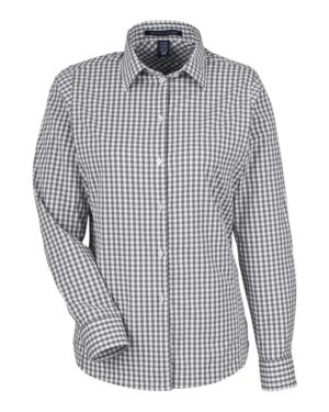 Devon & Jones Women's CrownLux Performance® Gingham Dress Shirt - Image 7
