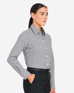 Devon & Jones Women's CrownLux Performance® Gingham Dress Shirt - Image 11