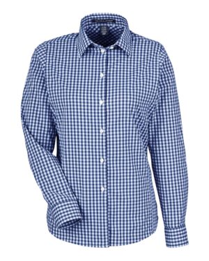 Devon & Jones Women's CrownLux Performance® Gingham Dress Shirt - Image 13