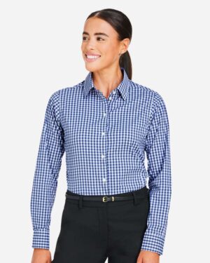 Devon & Jones Women's CrownLux Performance® Gingham Dress Shirt - Image 16