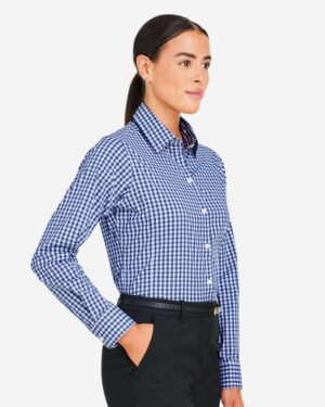 Devon & Jones Women's CrownLux Performance® Gingham Dress Shirt - Image 17
