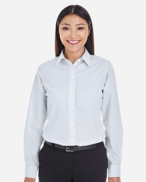 Devon & Jones Women's Crown Collection® Striped Woven Dress Shirt - Image 14