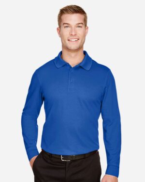 Devon & Jones Men's Tall CrownLux Performance® Plaited Long Sleeve Polo - Image 18