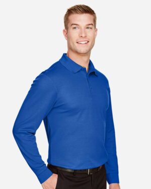 Devon & Jones Men's Tall CrownLux Performance® Plaited Long Sleeve Polo - Image 19