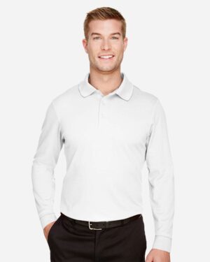 Devon & Jones Men's Tall CrownLux Performance® Plaited Long Sleeve Polo - Image 23