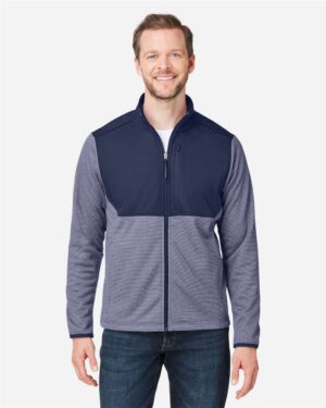 CORE365 Men's Venture Heathered Stripe Hybrid Jacket - Image 10
