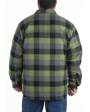 Berne Apparel Men's Tall Timber Flannel Shirt Jacket - Image 3