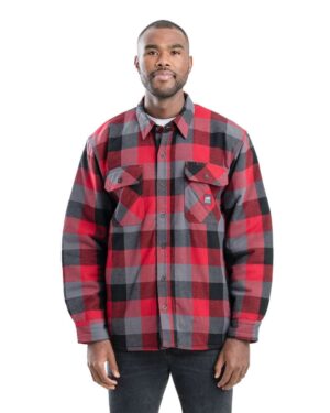 Berne Apparel Men's Tall Timber Flannel Shirt Jacket - Image 5