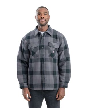 Berne Apparel Men's Tall Timber Flannel Shirt Jacket - Image 6
