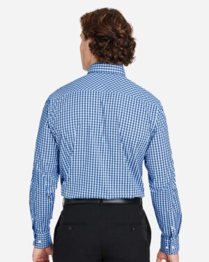 Devon & Jones Men's CrownLux Performance® Gingham Dress Shirt - Image 6