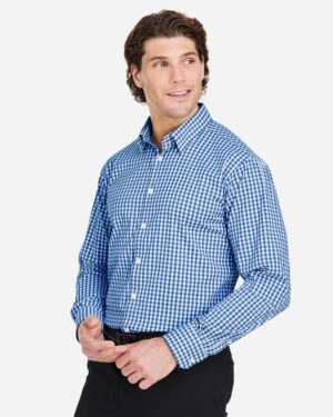 Devon & Jones Men's CrownLux Performance® Gingham Dress Shirt - Image 5