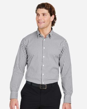 Devon & Jones Men's CrownLux Performance® Gingham Dress Shirt - Image 10
