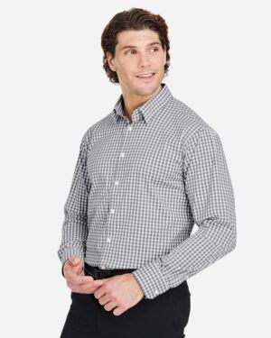 Devon & Jones Men's CrownLux Performance® Gingham Dress Shirt - Image 11