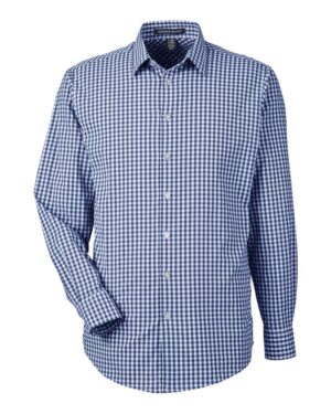 Devon & Jones Men's CrownLux Performance® Gingham Dress Shirt - Image 13