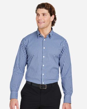 Devon & Jones Men's CrownLux Performance® Gingham Dress Shirt - Image 16