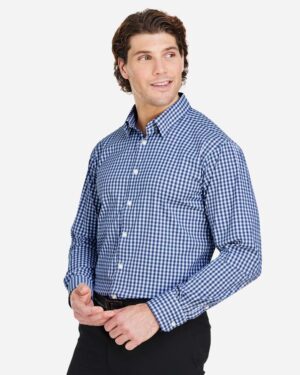 Devon & Jones Men's CrownLux Performance® Gingham Dress Shirt - Image 17