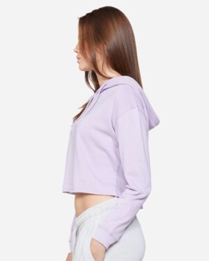 Lane Seven Women's Cropped Fleece Hooded Sweatshirt - Image 9