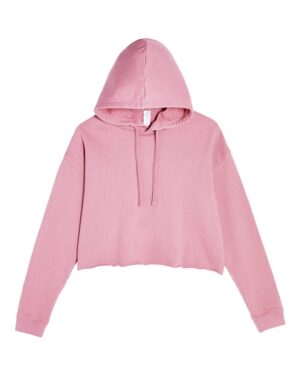 Lane Seven Women's Cropped Fleece Hooded Sweatshirt - Image 11