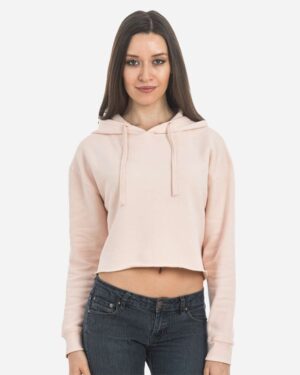 Lane Seven Women's Cropped Fleece Hooded Sweatshirt - Image 18
