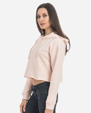 Lane Seven Women's Cropped Fleece Hooded Sweatshirt - Image 19