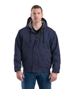 Berne Apparel Men's Tall Flame-Resistant Hooded Jacket - Image 5