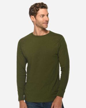 Lane Seven Heavyweight Long Sleeve T-Shirt - Image 3