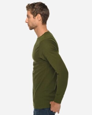 Lane Seven Heavyweight Long Sleeve T-Shirt - Image 4