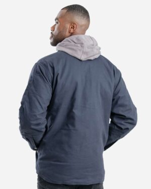Berne Apparel Men's Throttle Hooded Shirt Jacket - Image 3