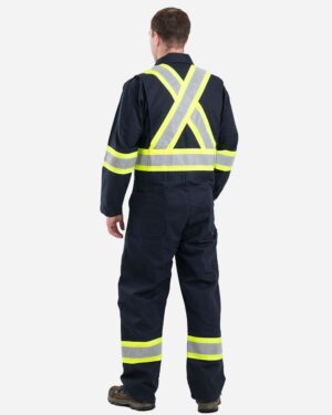 Berne Apparel Men's Safety Striped Unlined Coverall - Image 3