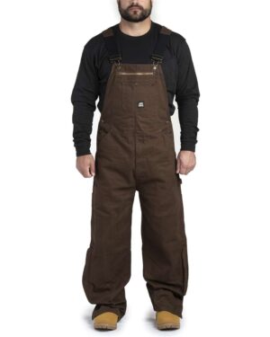 Berne Apparel Men's Acre Unlined Washed Bib Overall - Image 11