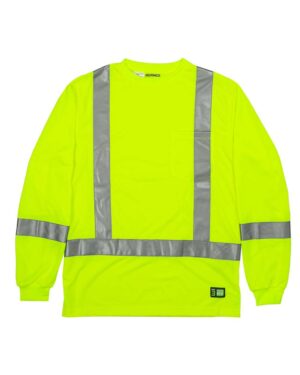 Berne Apparel Men's Hi-Vis Class 3 Performance Pocket T-Shirt - Image 1