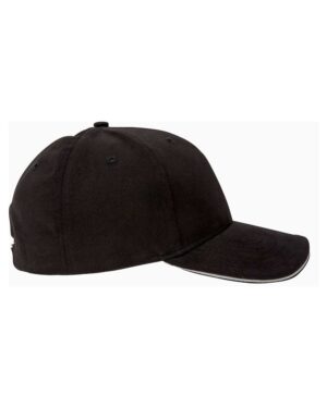 Big Accessories Brushed Twill Sandwich Cap - Image 3