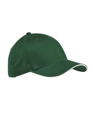 Big Accessories Brushed Twill Sandwich Cap - Image 4