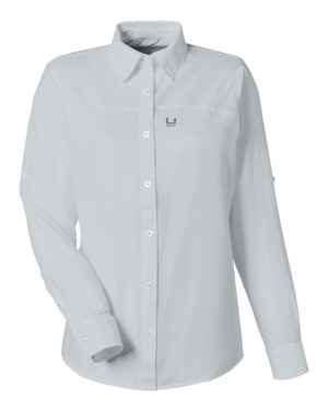 HUK Women's Tide Point Long Sleeve Shirt - Image 13