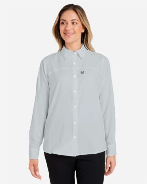 HUK Women's Tide Point Long Sleeve Shirt - Image 16