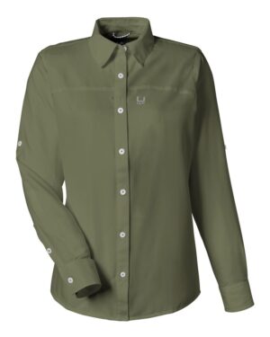 HUK Women's Tide Point Long Sleeve Shirt - Image 19