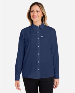 HUK Women's Tide Point Long Sleeve Shirt - Image 28