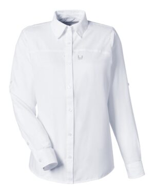 HUK Women's Tide Point Long Sleeve Shirt - Image 31