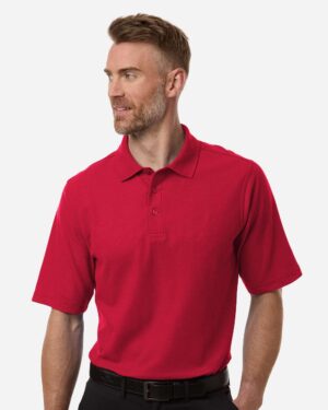 Harriton Men's Maverick CVC Pique Polo - Image 40