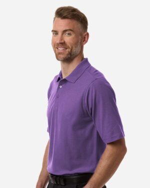 Harriton Men's Maverick CVC Pique Polo - Image 53