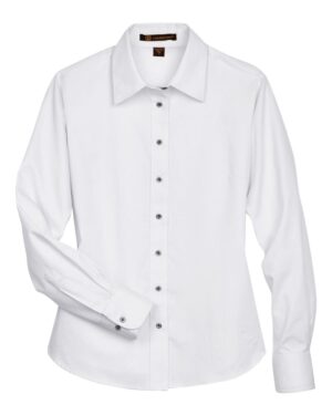 Harriton Women's Easy Blend™ Long Sleeve Twill Dress Shirt with Stain-Release - Image 61