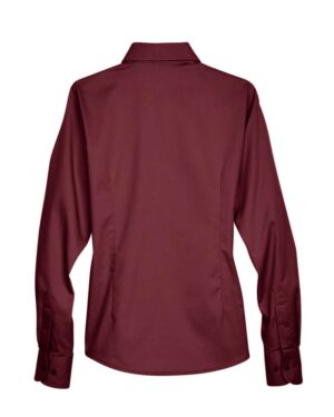 Harriton Women's Easy Blend™ Long Sleeve Twill Dress Shirt with Stain-Release - Image 67
