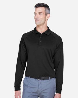 Harriton Men's Advantage Long Sleeve Tactical Polo - Image 3
