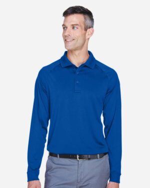 Harriton Men's Advantage Long Sleeve Tactical Polo - Image 43