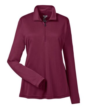 Team 365 Women's Zone Performance Quarter-Zip Pullover - Image 25